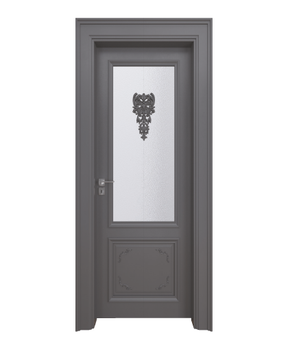BY-5018V Porte intérieure Laqué Vitrée